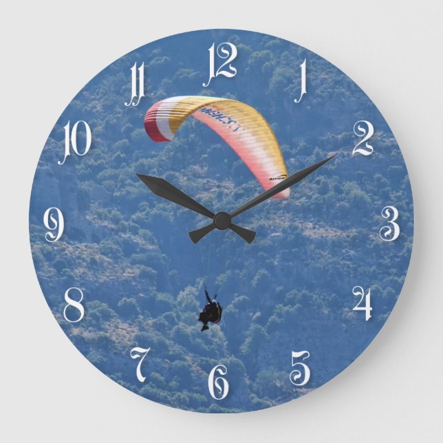 Paraglider Große Wanduhr (Vorderseite)