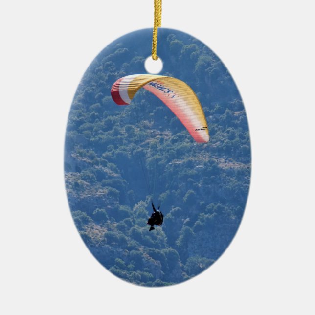 Paraglider Keramik Ornament (Vorne)