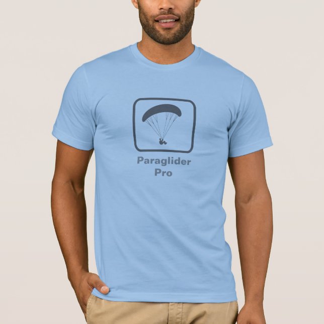 Paraglider Pro (graues Logo) T-Shirt (Vorderseite)