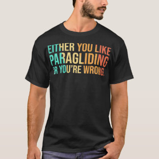 Paraglider Skydiver Vintager Retro-Design 6 T-Shirt