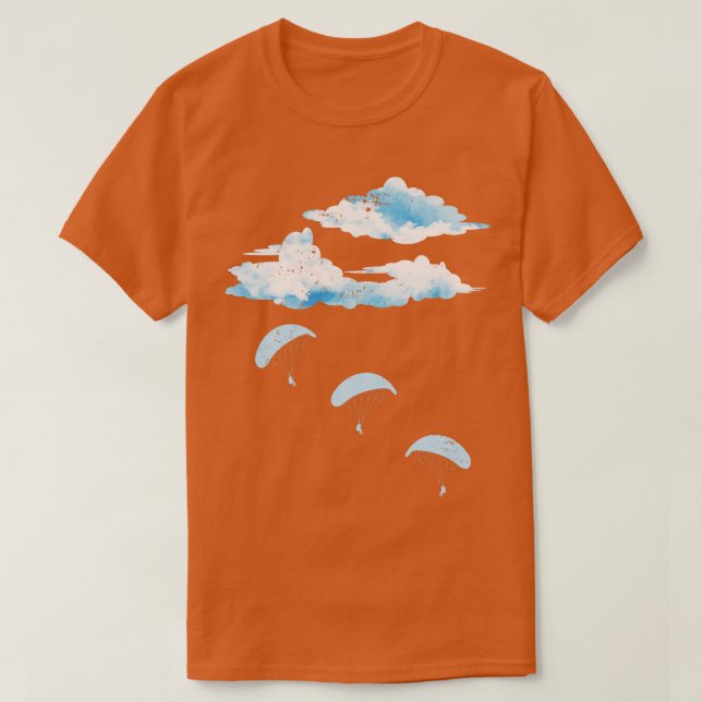 Paraglider Skydiving Geschenk Paragliding T-Shirt (Design vorne)
