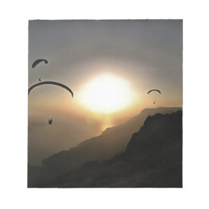Paragliders Wanderlust Extreme Sports Art Notizblock