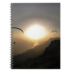 Paragliders Wanderlust Extreme Sports Art Notizblock
