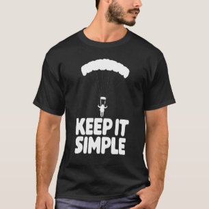 Paragliding Behielt es einfache Männer Urlaub flie T-Shirt