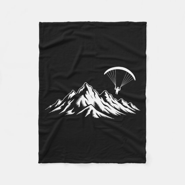 Paragliding Design For Men Women Paraglide Lover P Fleecedecke (Vorderseite)