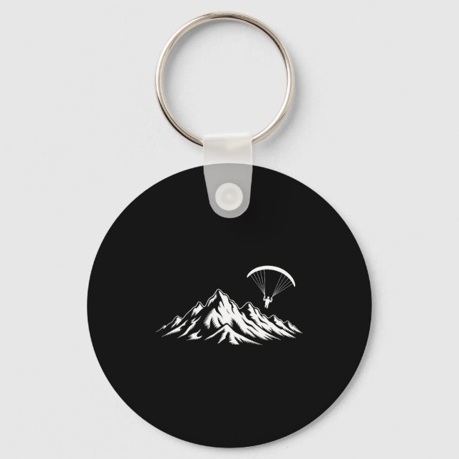 Paragliding Design For Men Women Paraglide Lover P Schlüsselanhänger (Vorderseite)