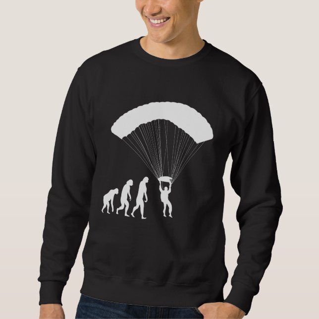 Paragliding Evolution Paragleiter Paramotor Fallsc Sweatshirt (Vorderseite)