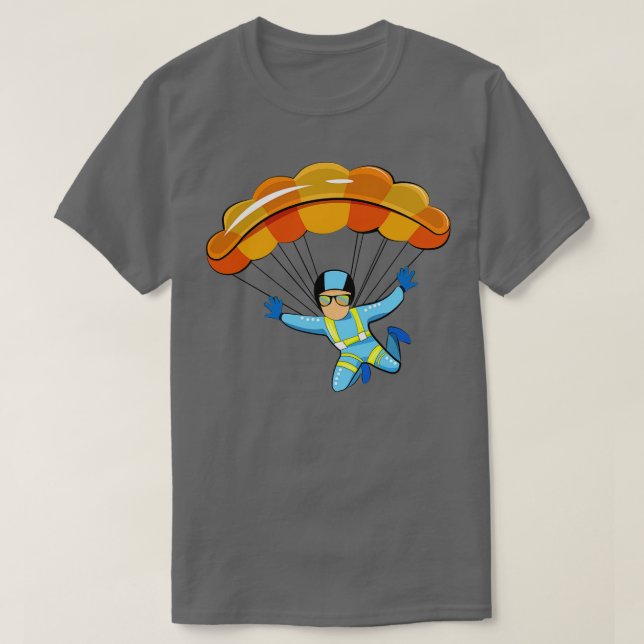 Paragliding-Illustration T-Shirt (Design vorne)
