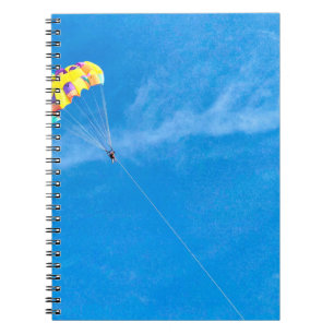Paragliding im Freien Notizblock