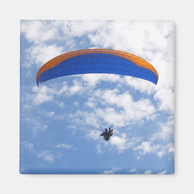 Paragliding im Wolken-2-Magnet Magnet (Vorne)