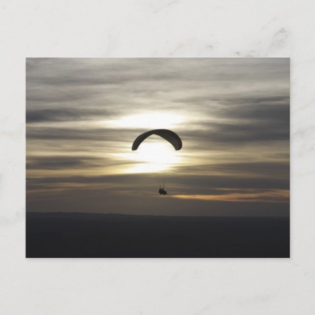 Paragliding Postkarte (Vorderseite)