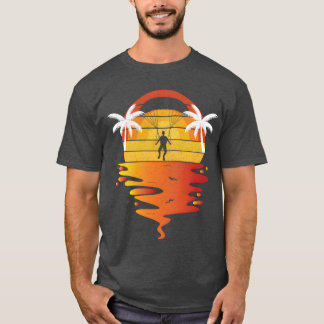 Paragliding Retro-Sonnenuntergang 70er Jahre Vinta T-Shirt