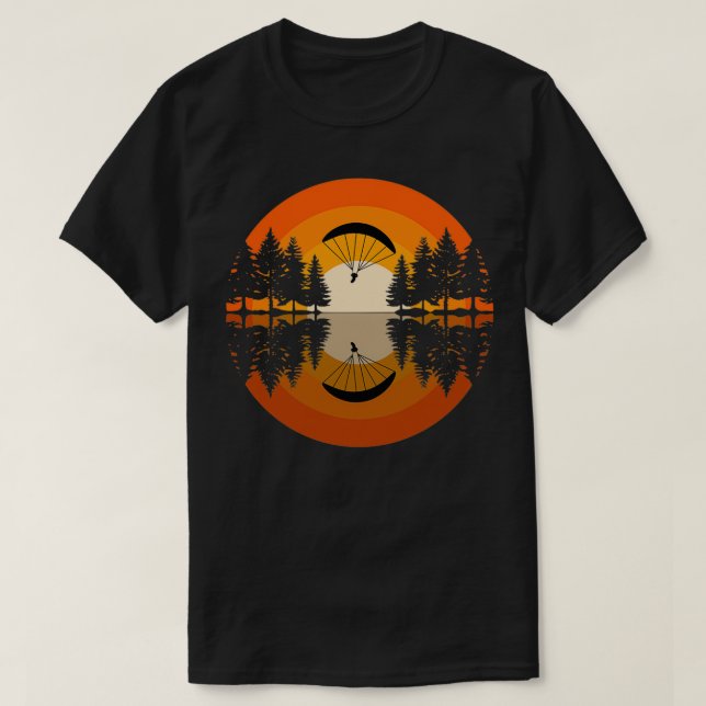 Paragliding Sportwald Hanggliding Paragleiten T-Shirt (Design vorne)