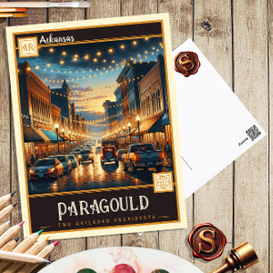 Paragould, Arkansas Antike Postkarte