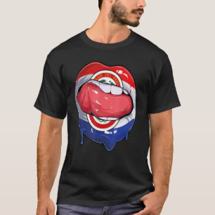 Paraguay Fan Flag Mouth Soccer Paraguay T-Shirt