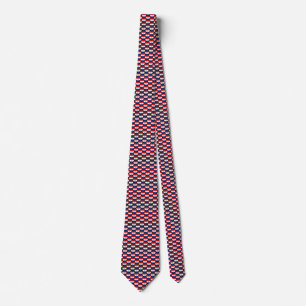 Paraguay Flag Hearts Tie Krawatte