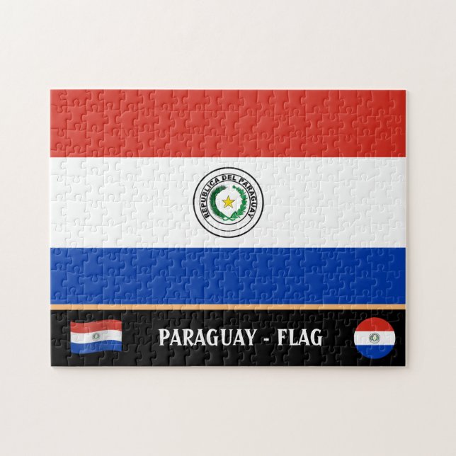 Paraguay Flag & Paraguay Land / Paraguay (Horizontal)