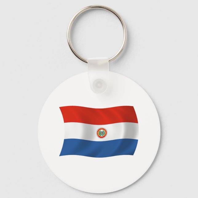 Paraguay Flag Schlüsselanhänger (Vorderseite)