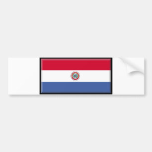 Paraguay-Flagge Autoaufkleber