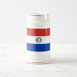 Paraguay-Flagge Bierglas