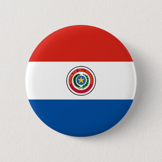 Paraguay-Flagge Button (Vorderseite)