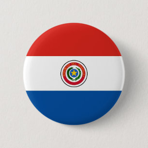 Paraguay-Flagge Button