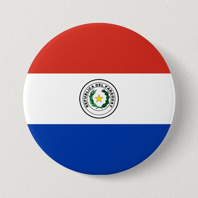 Paraguay-Flagge Button (Vorderseite)