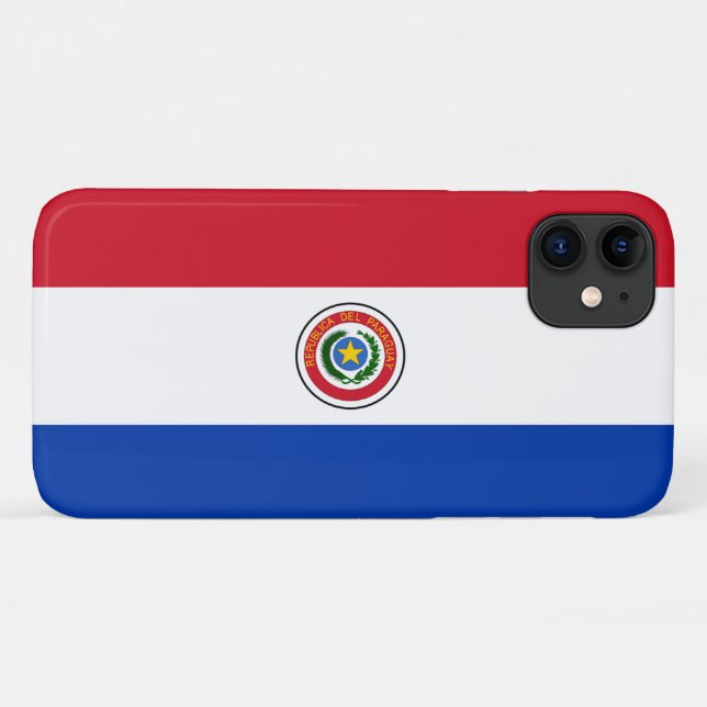 Paraguay-Flagge Case-Mate iPhone Hülle (Rückseite (Horizontal))