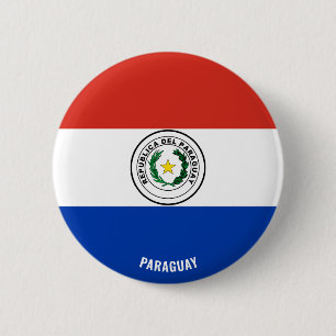 Paraguay Flagge Charming Patriotic Button