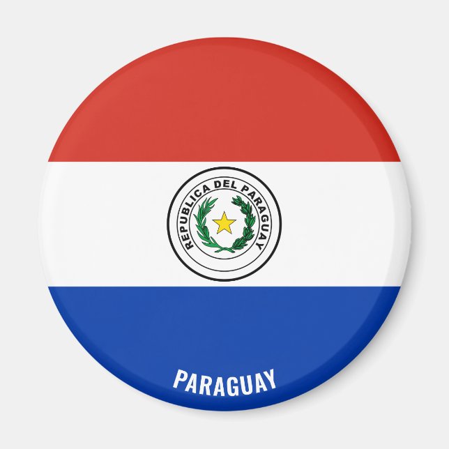 Paraguay Flagge Charming Patriotic Magnet (Vorne)