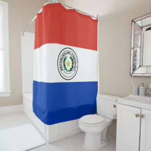 Paraguay-Flagge Duschvorhang
