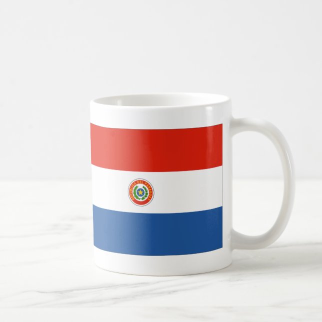Paraguay-Flagge Kaffeetasse (Rechts)