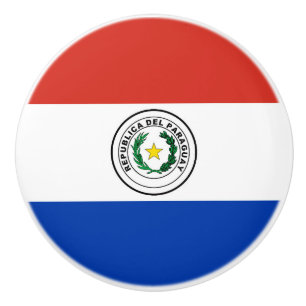 Paraguay-Flagge Keramikknauf