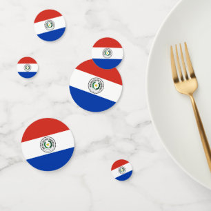 Paraguay-Flagge Konfetti
