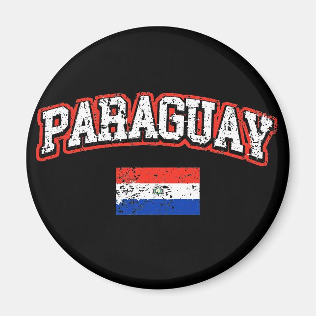 Paraguay-Flagge Magnet (Vorne)