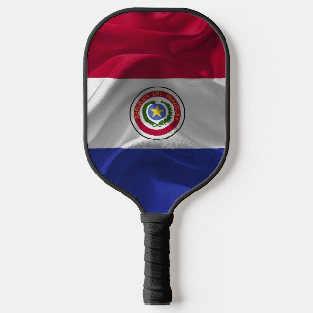 Paraguay-Flagge Pickleball Schläger (Vorderseite)