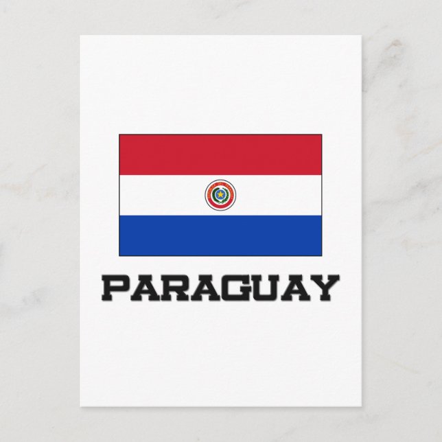 Paraguay-Flagge Postkarte (Vorderseite)
