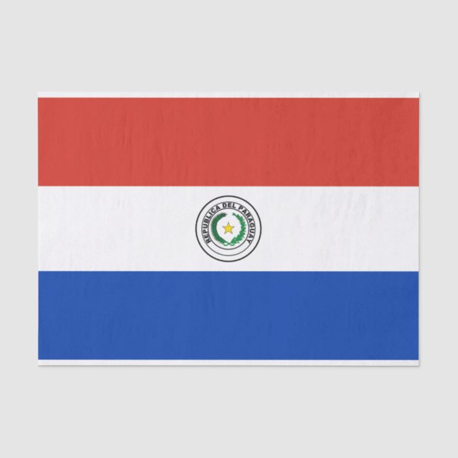Paraguay-Flagge Seidenpapier (Vorderseite)