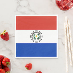 Paraguay-Flagge Serviette