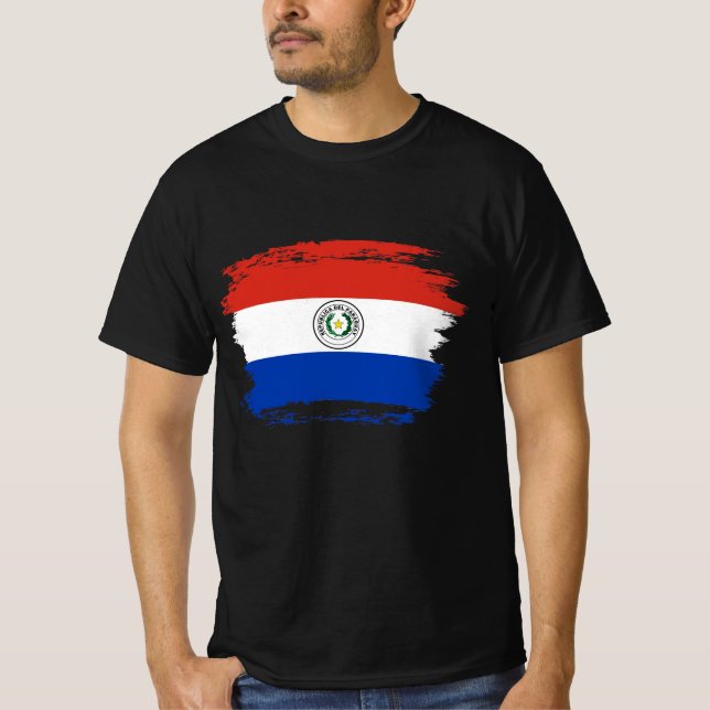 Paraguay-Flagge T-Shirt (Vorderseite)