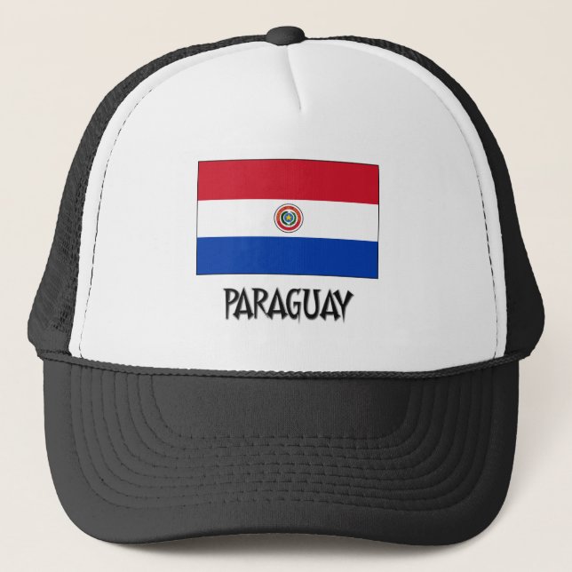 Paraguay-Flagge Truckerkappe (Vorderseite)