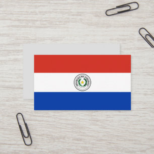 Paraguay-Flagge Visitenkarte