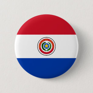 Paraguay-Flaggen-Knopf Button
