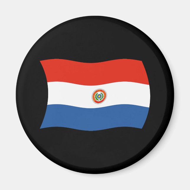 Paraguay-Flaggenmagnet Magnet (Vorne)