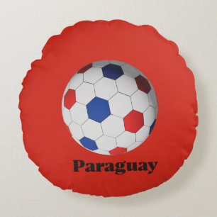 Paraguay Fußball Rundes Kissen