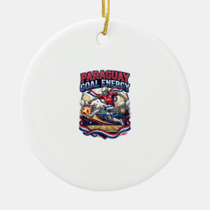 Paraguay Goal Energie Skelett Stürmer Nationen Bol Keramik Ornament