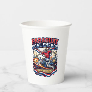 Paraguay Goal Energie Skelett Stürmer Nationen Bol Pappbecher