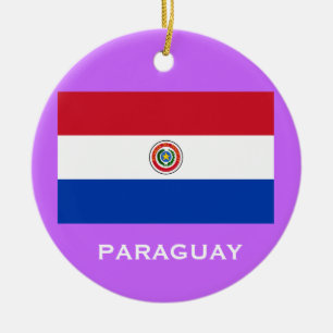 PARAGUAY* kundenspezifische Weihnachtsverzierung Keramikornament