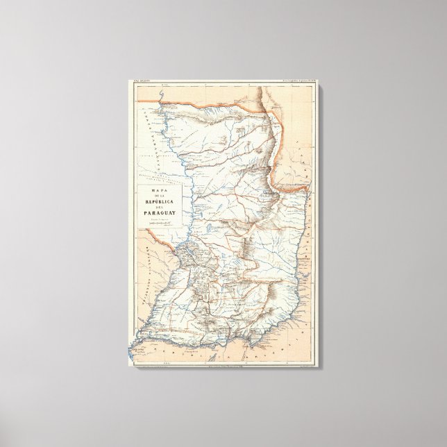Paraguay Leinwanddruck (Vorderseite)