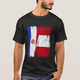 Paraguay Peru Half Flag Paraguayan Peruvian Herita T-Shirt